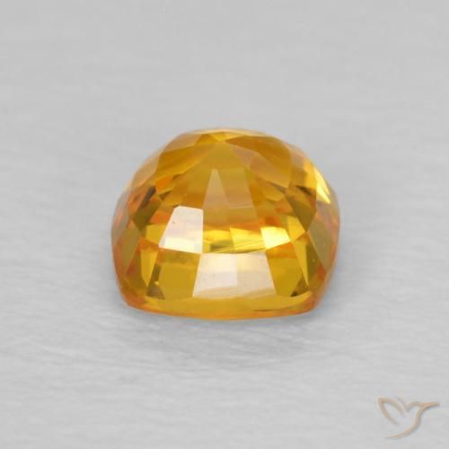 Saphir Or moyen naturelle Coussin, 0.71 ct, VVS-VS