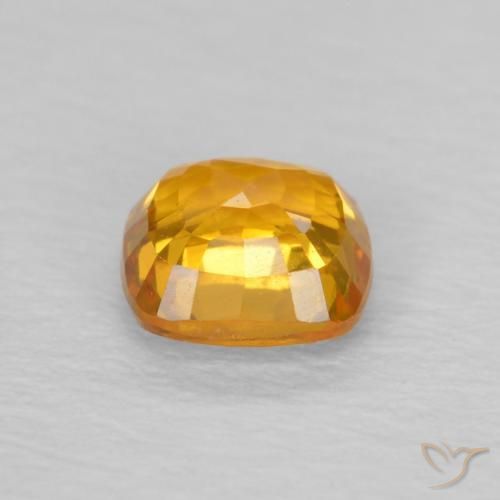 Saphir Orange-or naturelle Coussin, 0.59 ct, VVS-VS
