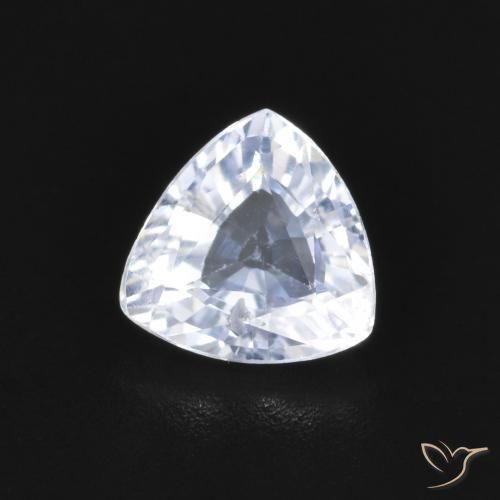 Saphir Bleu très clair naturelle Trillion, 0.77 ct, VS