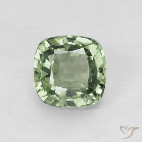 0.73ct Naturel Vert sauge léger Saphir, Coussin, VVS