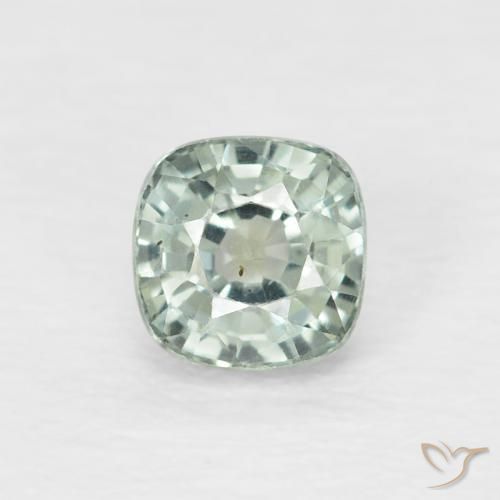 0.59ct Naturel Menthe légère Saphir, Coussin, VVS-VS
