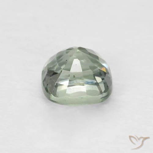 Saphir Menthe légère naturelle Coussin, 0.59 ct, VVS-VS