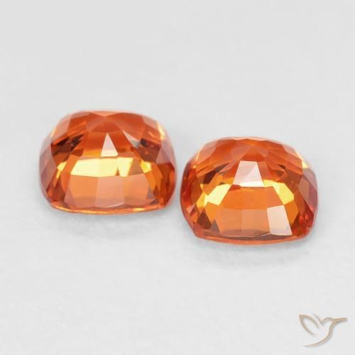 Shop natural 1.13ct Orange feu Saphir gems, Coussin, from Tanzanie at GemSelect. In stock, global shipping!