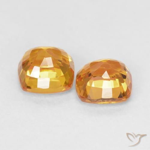 Shop natural 1.33ct Orange-or Saphir gems, Coussin, from Tanzanie at GemSelect. In stock, global shipping!