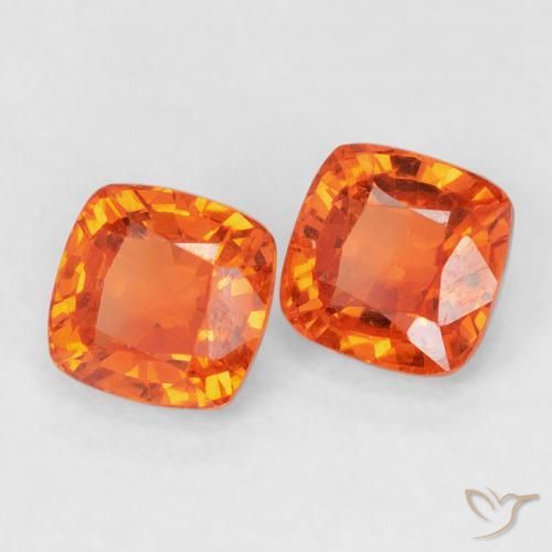 Shop natural 1.54ct Orange feu Saphir gems, Coussin, from Tanzanie at GemSelect. In stock, global shipping!