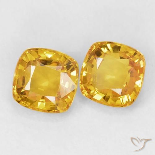 Shop natural 1.36ct Doré Saphir gems, Coussin, from Tanzanie at GemSelect. In stock, global shipping!