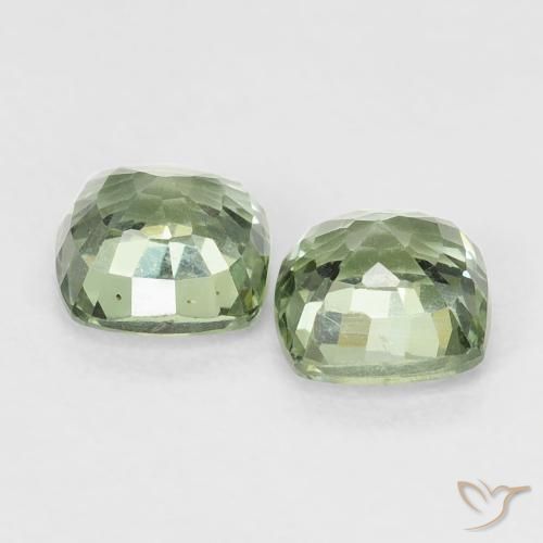 Shop natural 1.39ct Vert clair Saphir gems, Coussin, from Tanzanie at GemSelect. In stock, global shipping!