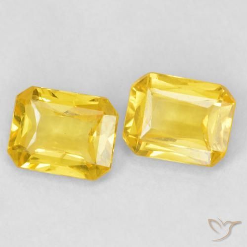 Shop natural 0.95ct Doré moyen Saphir gems, Octogone / coupe Émeraude, from Tanzanie at GemSelect. In stock, global shipping!