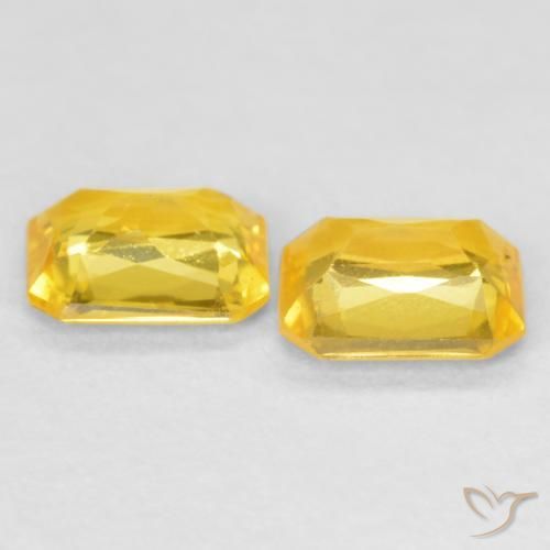 Shop natural 0.95ct Doré moyen Saphir gems, Octogone / coupe Émeraude, from Tanzanie at GemSelect. In stock, global shipping!