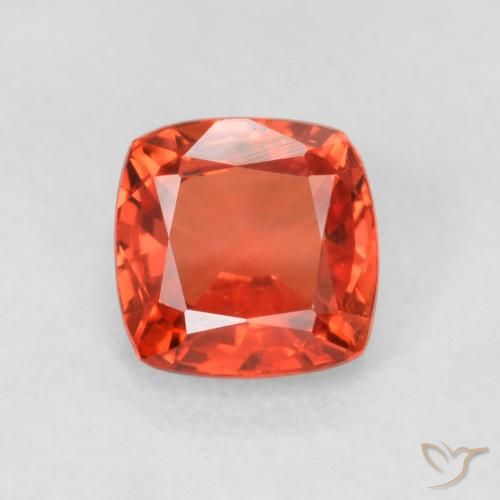 0.62ct Naturel Rouge moyen Saphir, Coussin, VVS-VS