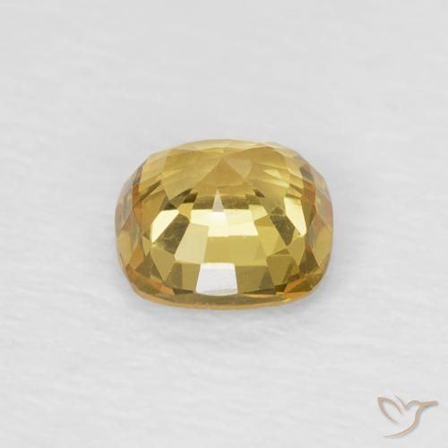Saphir Doré naturelle Coussin, 0.53 ct, VVS