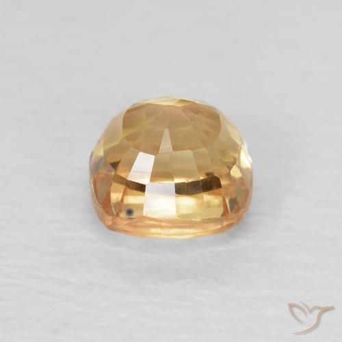 Saphir Doré naturelle Coussin, 0.74 ct, VVS