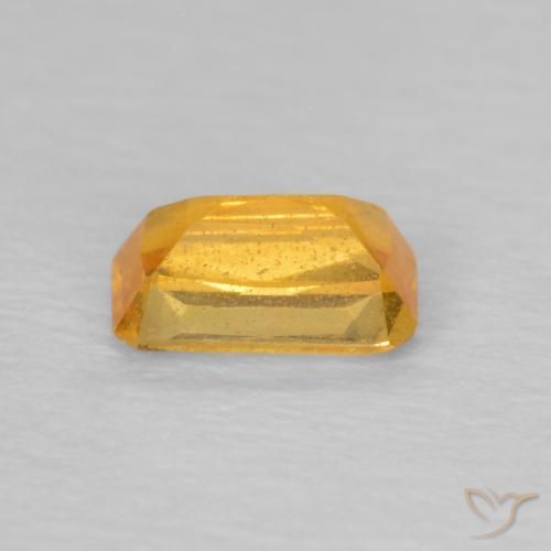 Saphir Orange-or naturelle Octogone / coupe Émeraude, 0.41 ct, VS
