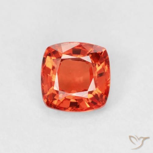 0.45ct Naturel Rouge moyen Saphir, Coussin, VVS-VS