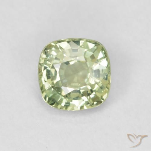 0.43ct Naturel Vert sauge très clair Saphir, Coussin, VVS-VS