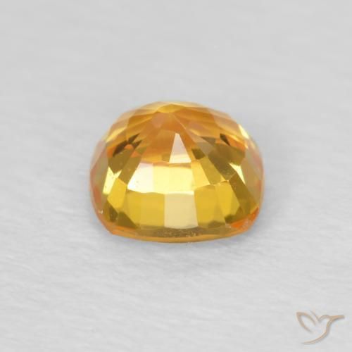 Saphir Orange-or naturelle Coussin, 0.57 ct, VVS