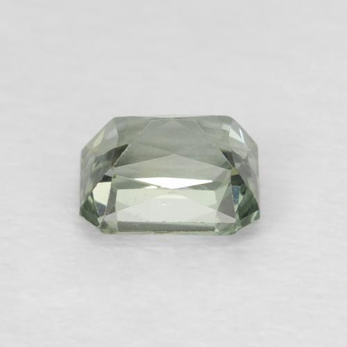 Saphir Vert pâle naturelle Octogone / coupe Émeraude, 0.69 ct, VVS