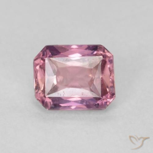 0.53ct Naturel Lavande profond Saphir, Taille émeraude, VS