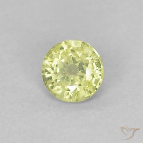 Saphir Jaune moyen naturelle Tour, 0.33 ct, VVS-VS
