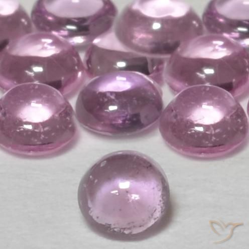 0.07ct Naturel Rose pourpre royal léger Saphir, Tour, Transparent