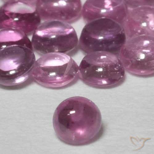 0.10ct Naturel Pourpre moyen Saphir, Tour, Transparent