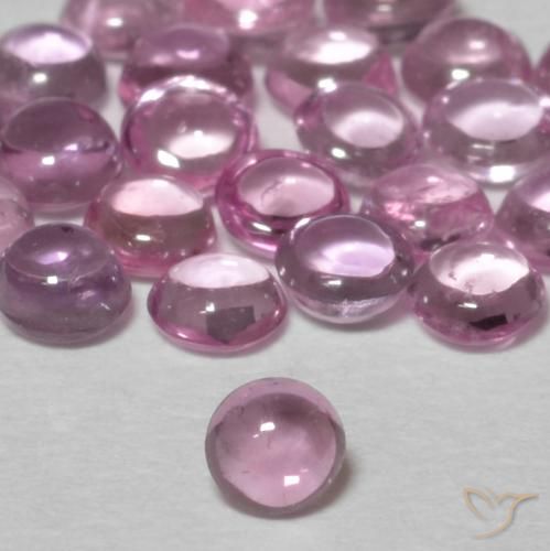 Saphir Rose pourpre royal léger naturelle Tour, 0.11 ct, Transparent