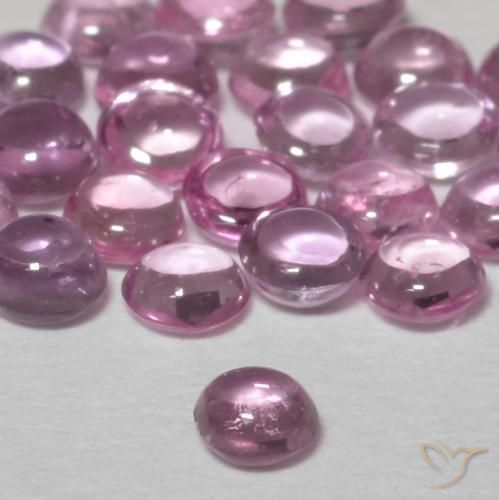 Saphir Rose pourpre royal léger naturelle Tour, 0.11 ct, Transparent