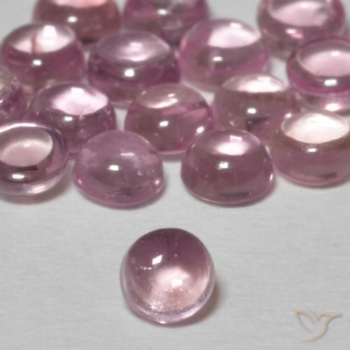 0.30ct Naturel Rose bubblegum léger Saphir, Tour, Transparent