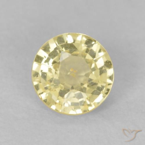 0.44ct Naturel Jaune chaud Saphir, Tour, VS