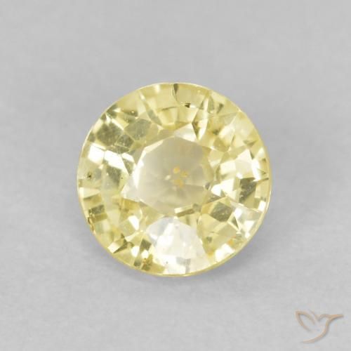 Saphir Jaune chaud naturelle Tour, 0.44 ct, VS