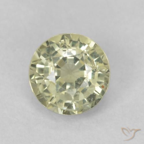 0.49ct Naturel Jaune clair Saphir, Tour, VS