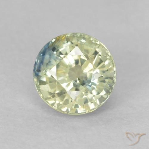 0.58ct Naturel Medium Light-Yellow Saphir, Tour, VS
