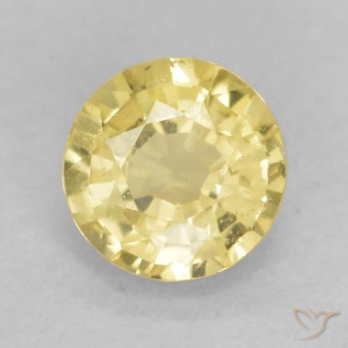 0.44ct Naturel Jaune clair Saphir, Tour, VS