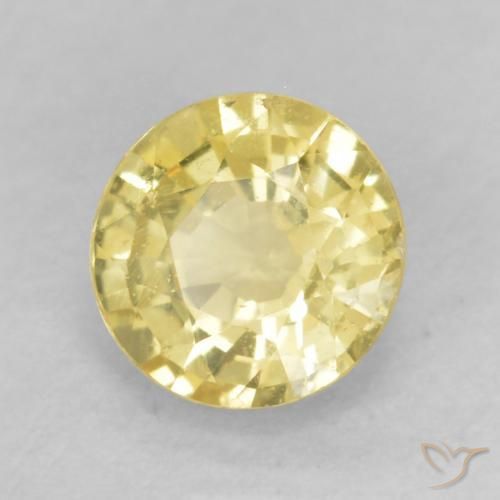 Saphir Jaune clair naturelle Tour, 0.44 ct, VS