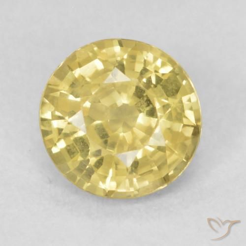 0.48ct Naturel Jaune clair Saphir, Tour, VVS-VS