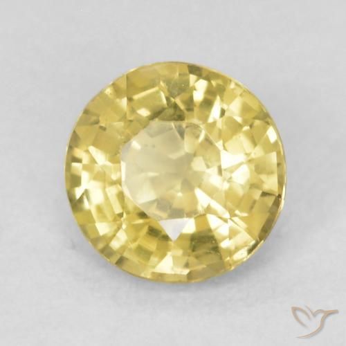 Saphir Jaune clair naturelle Tour, 0.48 ct, VVS-VS