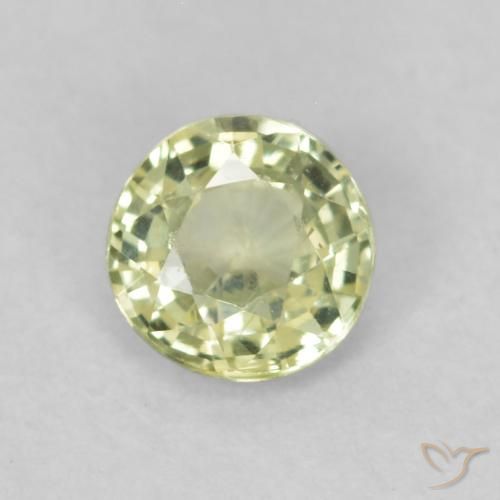 0.39ct Naturel Jaune clair Saphir, Tour, VS