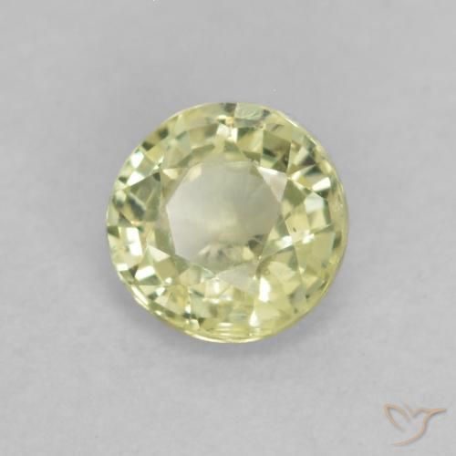 Saphir Jaune clair naturelle Tour, 0.39 ct, VS