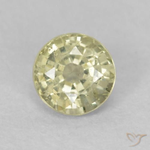 0.48ct Naturel Jaune clair Saphir, Tour, VS