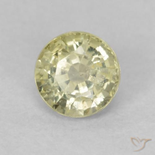 Saphir Jaune clair naturelle Tour, 0.48 ct, VS