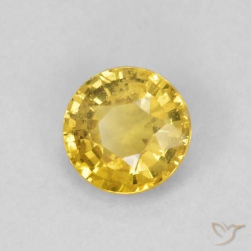Saphir Doré léger naturelle Tour, 0.45 ct, SI