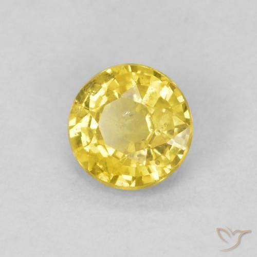 Saphir Bourdon jaune naturelle Tour, 0.40 ct, SI