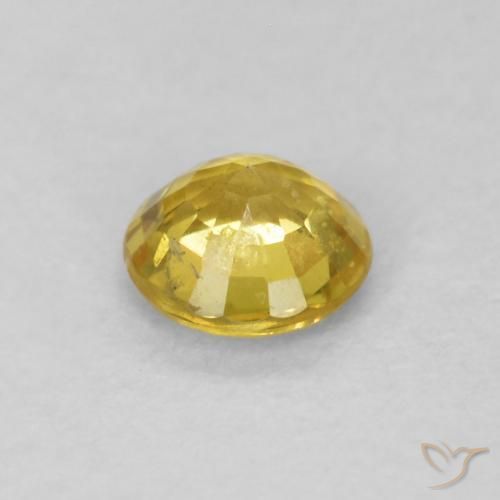 Saphir Bourdon jaune naturelle Tour, 0.40 ct, SI