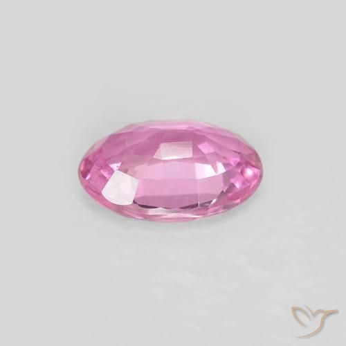 Saphir Rose moyen naturelle ovale, 0.62 ct, VS