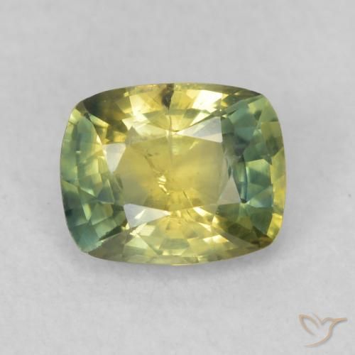 0.75ct Naturel Multicolore Saphir, Coussin, VS-SI