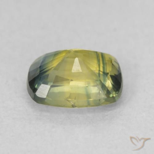 Saphir Multicolore naturelle Coussin, 0.75 ct, VS-SI