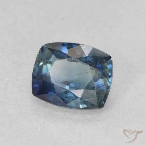 Saphir Bleu naturelle Coussin, 0.77 ct, VS