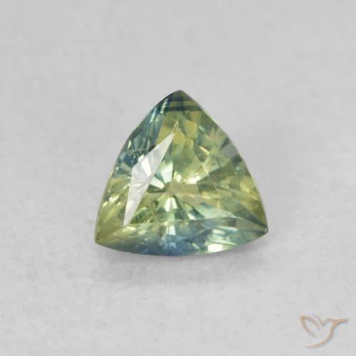 0.54ct Naturel Multicolore Saphir, Trillion, VS