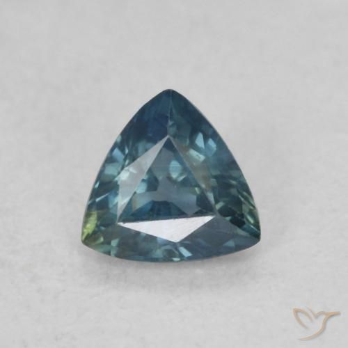 0.33ct Naturel Sarcelle Saphir, Trillion, VS
