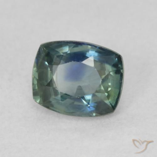 Saphir Bleu très clair naturelle Coussin, 0.79 ct, VVS-VS